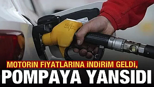 Mazot indirimi pompaya yansıdı
