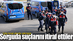 Sorguda suçlarını itiraf ettiler