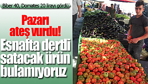 Karaman'da pazarı ateş vurdu