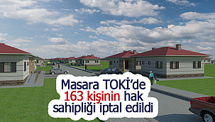 Masara TOKİ'de 163 kişinin hak sahipliği iptal edildi