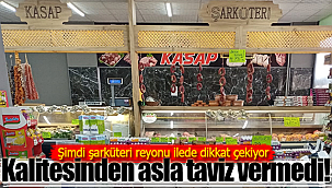 Maydannoz şarküteri reyonu ile de dikkat çekiyor