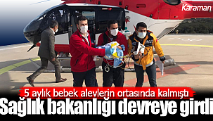 Minik Medine Gül için helikopter havalandı
