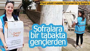Sofralara bir tabakta gençlerden