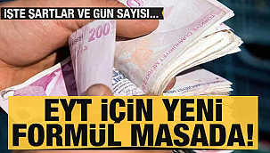 EYT için yeni formül masada