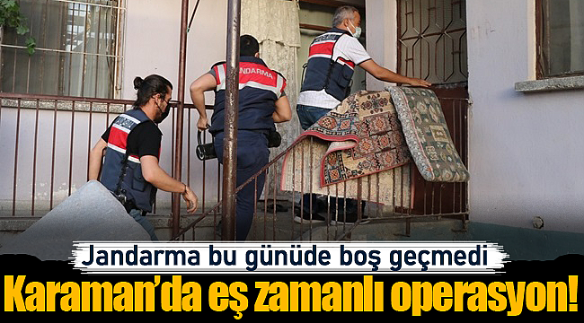 Jandarma bu günüde boş geçmedi