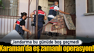Jandarma bu günüde boş geçmedi