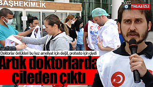 Karaman'da doktorlar sistemi protesto etti