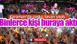 Karaman'da Mavi Gri konseri binleri buluşturdu