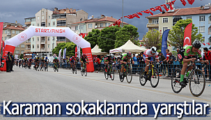 Karaman sokaklarında yarıştılar