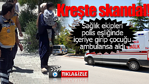 Kreşte pencereden düşen çocuğa polis ile ulaşıldı