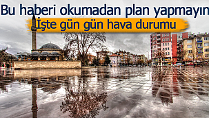 Karaman'da hava durumu 06.06.2022