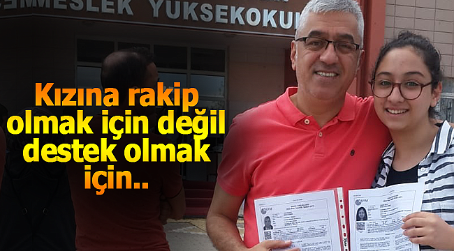 Kızına rakip olmak için değil, destek olmak için ter dökecek