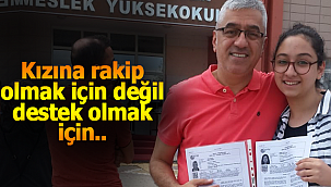 Kızına rakip olmak için değil, destek olmak için ter dökecek