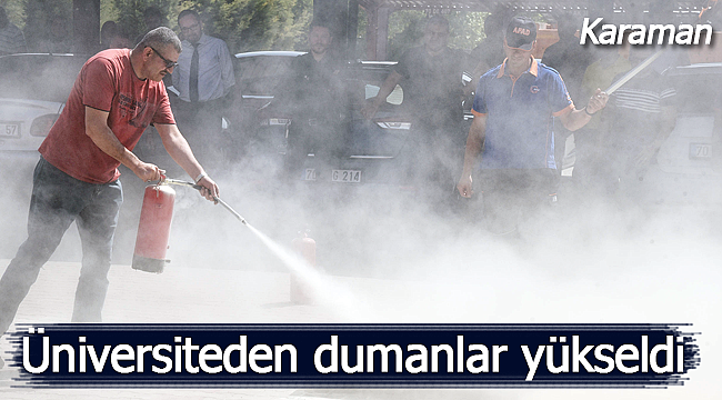 KMÜ'den dumanlar yükseldi