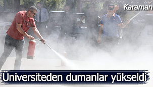 KMÜ'den dumanlar yükseldi