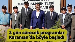 2 gün sürecek programlar böyle başladı