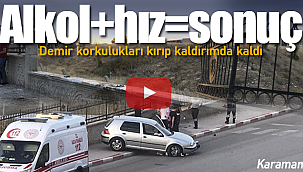 Alkol ve hız kaza getirdi