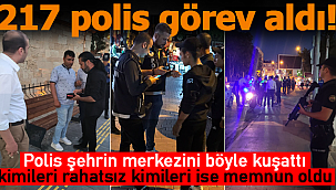 Karaman'da 217 polis kent merkezini kuşattı