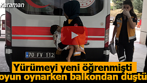 Oyun oynarken balkondan düştü