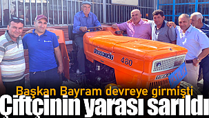 Akpınarlı çiftçinin yarası sarıldı