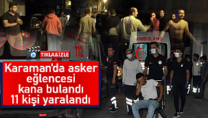 Asker eğlencesi kana bulandı 11 yaralı