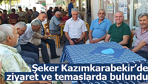 Şeker Kazımkarabekir'i ziyaret etti