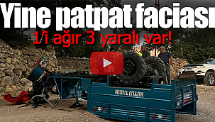 Yine patpat kazası 3 yaralı