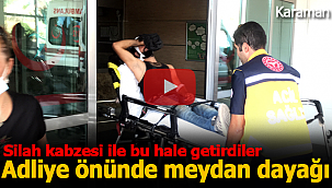 Adliye önünde meydan dayağı