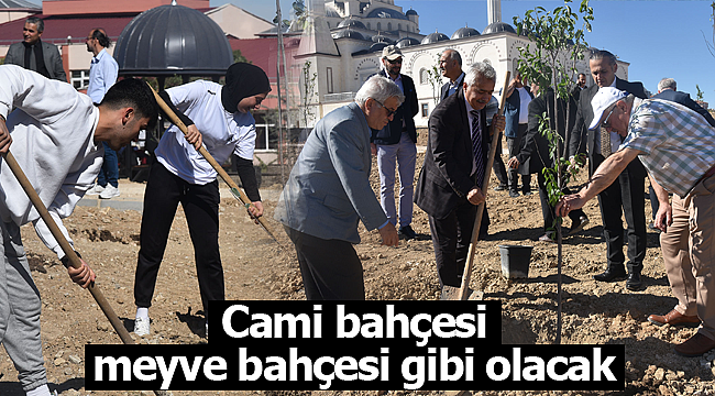 Cami bahçesi gibi değil meyve bahçesi gibi olacak