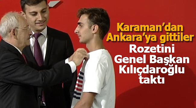 Rozetlerini Kılıçdaroğlu taktı