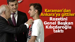 Rozetlerini Kılıçdaroğlu taktı