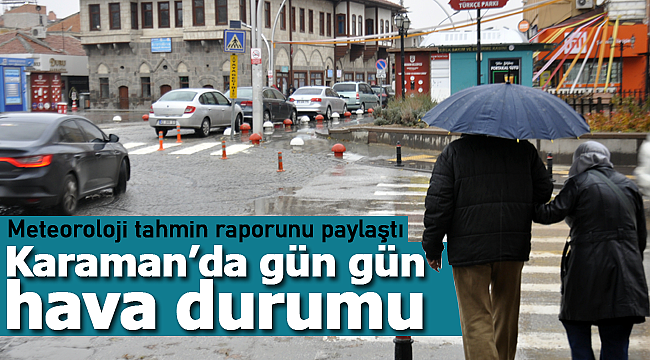 Karaman'da gün gün hava durumu