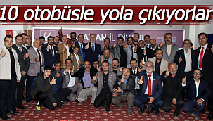 Karaman'dan 10 otobüsle yola çıkıyorlar