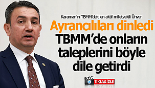Ayrancılıları dinledi, mecliste gündeme getirdi