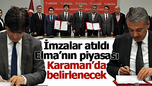 Elma'nın piyasayı Karaman'da belirlenecek