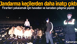 Jandarma havadan ve karadan iz sürdü