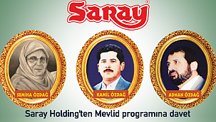 Saray Holding'ten Mevlid programına davet