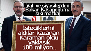 Vali ve siyasiler bastırdı Karaman kazandı