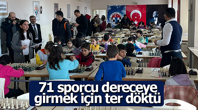 71 sporcu dereceye girmek için ter döktü