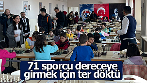 71 sporcu dereceye girmek için ter döktü