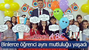 Binlerce öğrenci karne heyecanı yaşadı