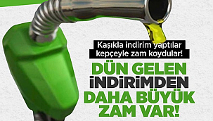 Kaşıkla indirim kepçeyle zam