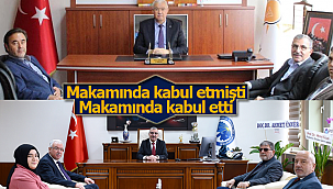 Makamında kabul etmişti makamında kabul etti