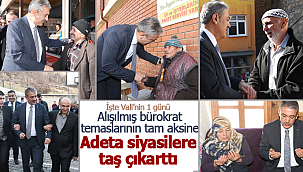 Vali yine sahada vatandaşa dokundu