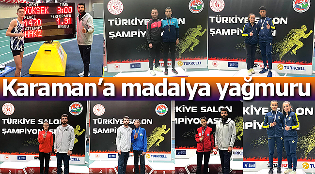 Karaman'a madalya yağmuru