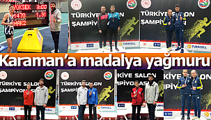 Karaman'a madalya yağmuru