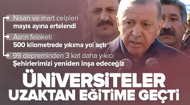 Üniversiteler uzaktan eğitime geçti