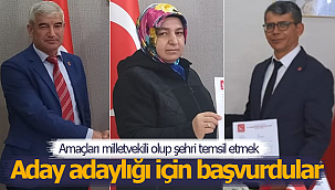 Aday adaylık başvurusu yaptılar