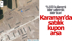 Karaman'da kupon arsa satışta