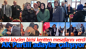 AK Partili adaylar köyden ve kentten mesajlarını veriyor